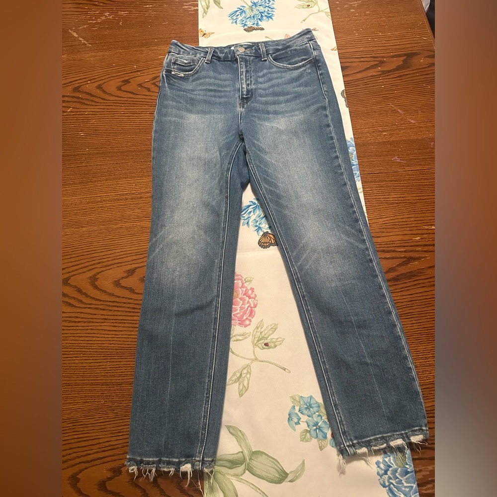 Flying Monkey Women's Straight Leg Jeans - Medium Blue Wash